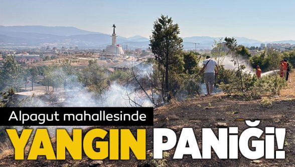 Yangın evlere sıçramadan son anda söndürüldü