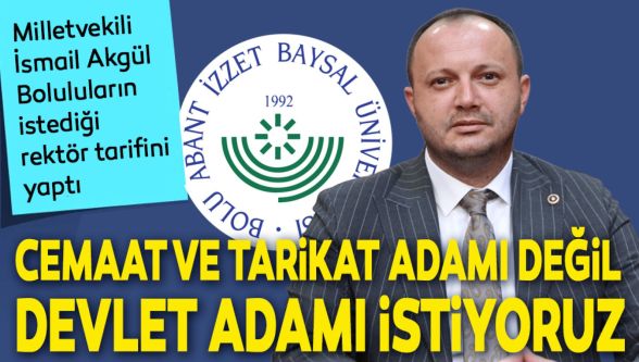 Bolu'da yeni rektör beklentisi: Devlet adamı olsun