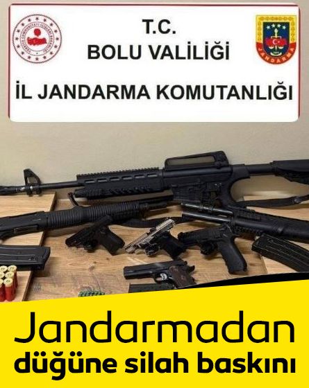 Bolu'da düğün magandalarına geçit yok: 7 silah ele geçirildi