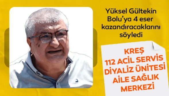 Yüksel Gültekin "Bolu'ya hizmet için Asır Vakfını kurduk"