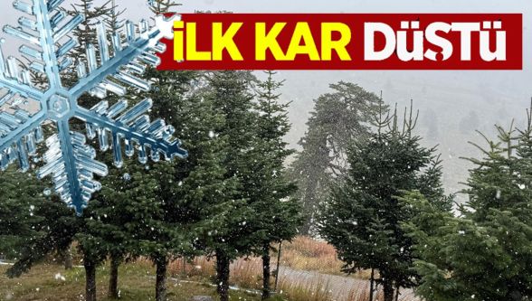 Bolu'da mevsimin ilk karı yağdı