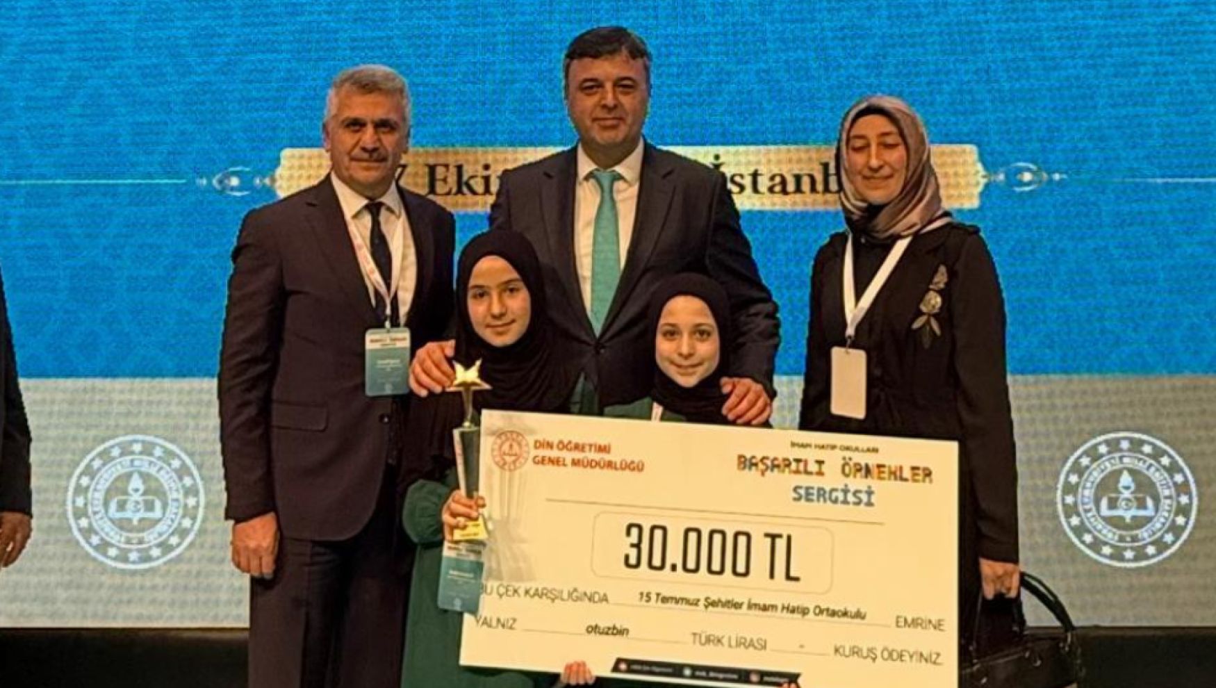 Bolu 15 Temmuz Şehitler İmam Hatip Ortaokulu Türkiye birincisi oldu
