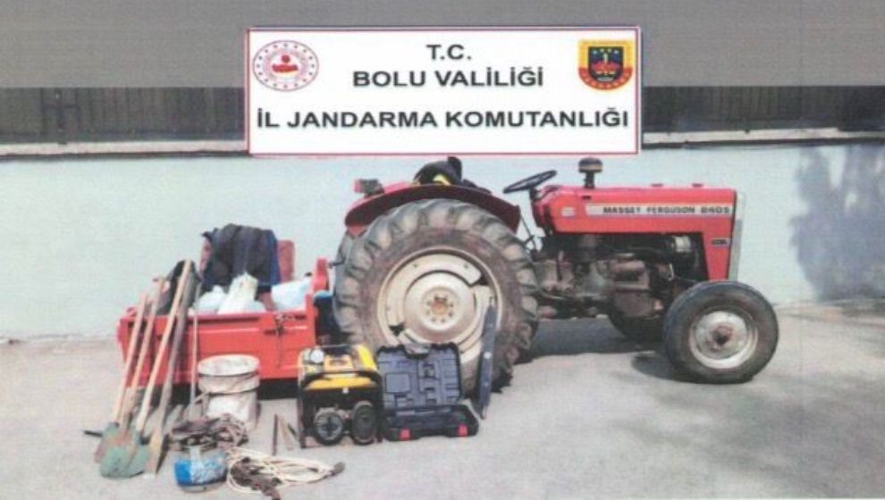 Bolu'da jandarmadan kaçak kazı baskını: 6 gözaltı
