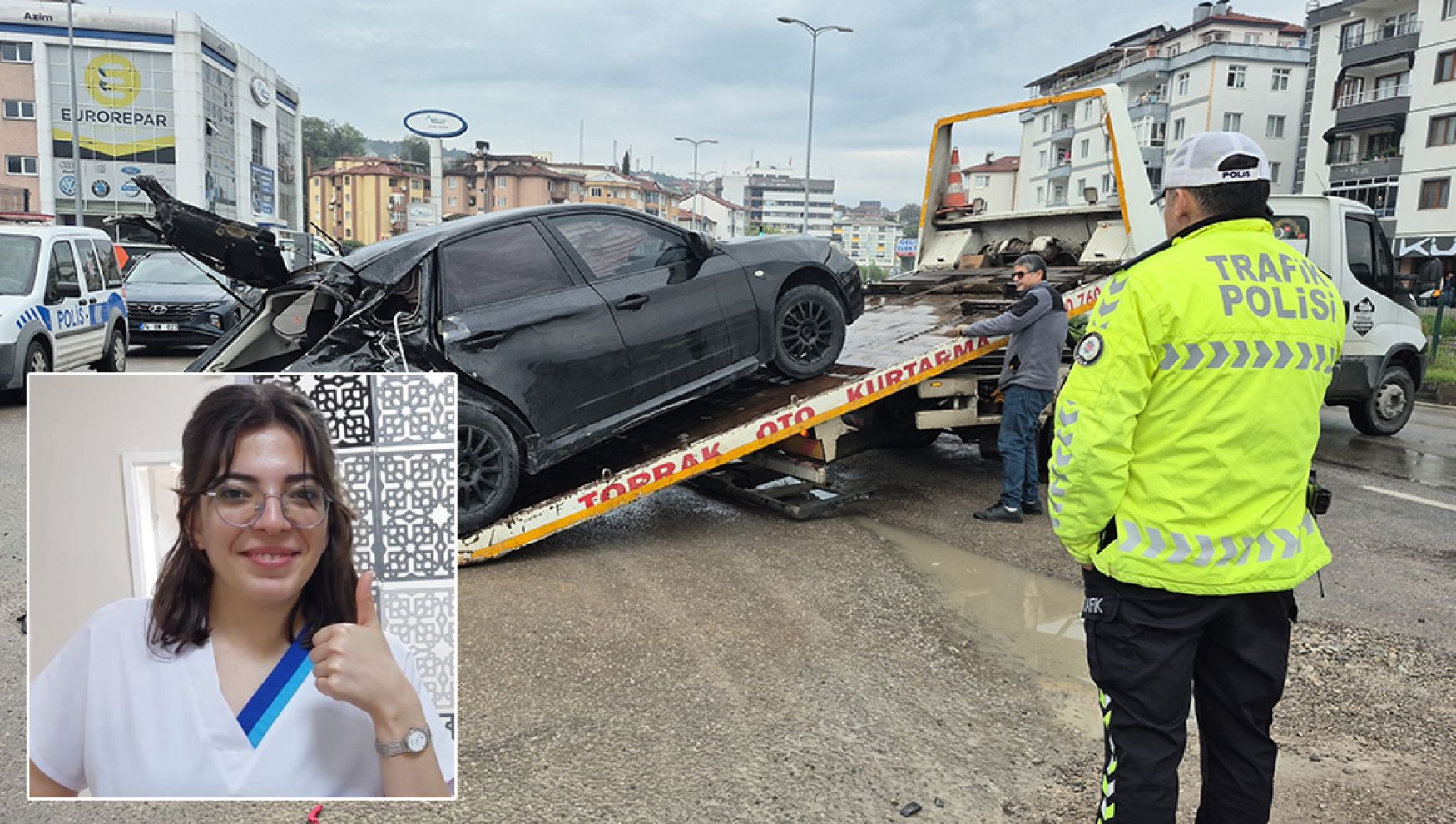 Cenazede genç kızın babası ve kardeşi gözyaşlarına boğuldu