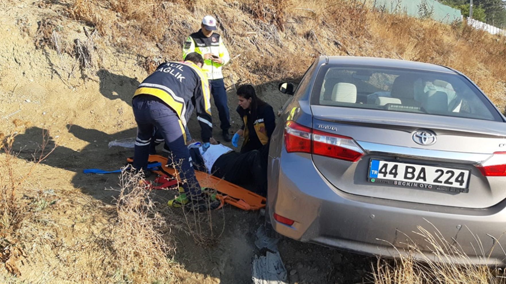 Hastaneye giden yaşlı çift kaza yaptı: 1 ölü