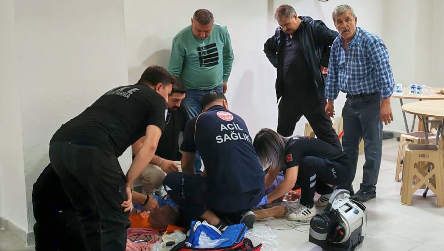 Yediği et nefes borusuna kaçan vatandaş ölümden döndü