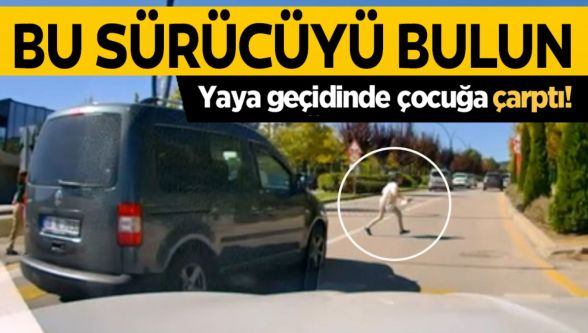 Yaya geçidinde aracın çarptığı çocuk yaralandı