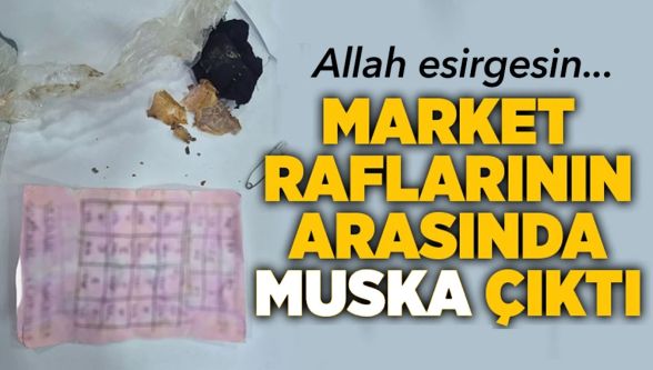 Bolu'daki yapı marketin raflarında bulunan muska tartışma yarattı