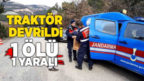 Bolu'nun Mudurnu ilçesinde traktör devrildi: 1 ölü, 1 yaralı