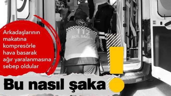 Bolu'da işçinin makatına hava basılmasıyla ağır yaralanma