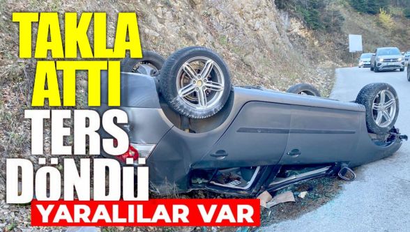 Yedigöller yolunda kaza: 2 kişi yaralandı