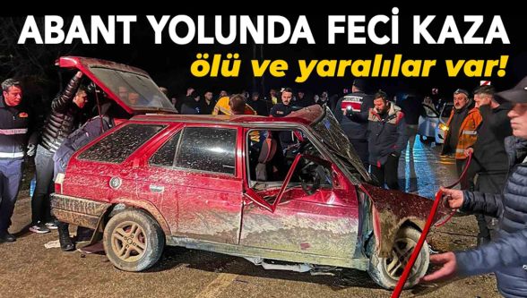 Abant yolunda feci kaza:  1ölü 5 yaralı
