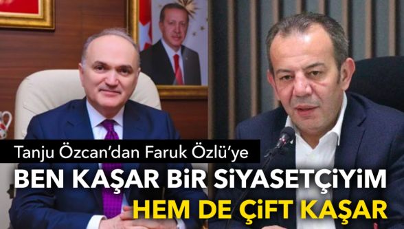 Bolu Belediye Başkanı Tanju Özcan'dan Faruk Özlü'ye “çift kaşar” yanıtı