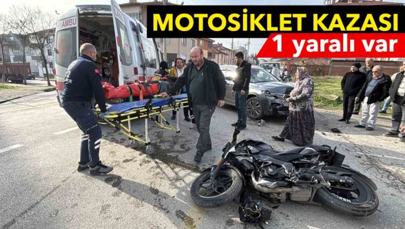 Bolu'da cip ile çarpışan motosiklet sürücüsü yaralandı