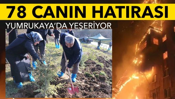 Kartalkaya yangınında hayatını kaybeden 78 kişi için hatıra ormanı oluşturuldu