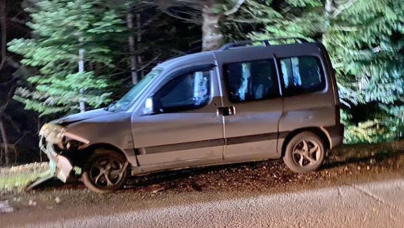 Kartalkaya yolunda buzlanma kazaya neden oldu: 1 yaralı