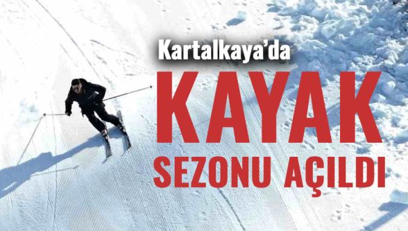 Kartalkaya'da kayak sezonu iki tesisle açıldı