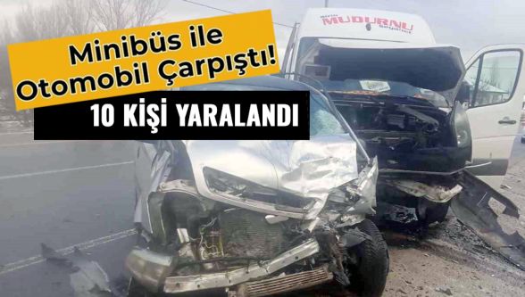 Bolu-Mudurnu yolunda feci kaza: 1'i ağır 10 yaralı