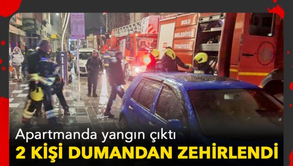 Karaçayır'da apartman yangını paniğe neden oldu