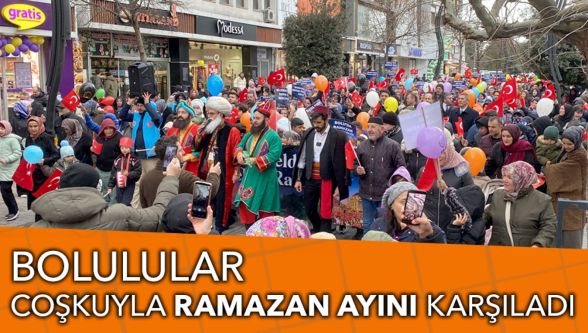 Bolu'da yüzlerce kişi Ramazan Alayı yürüyüşünde buluştu