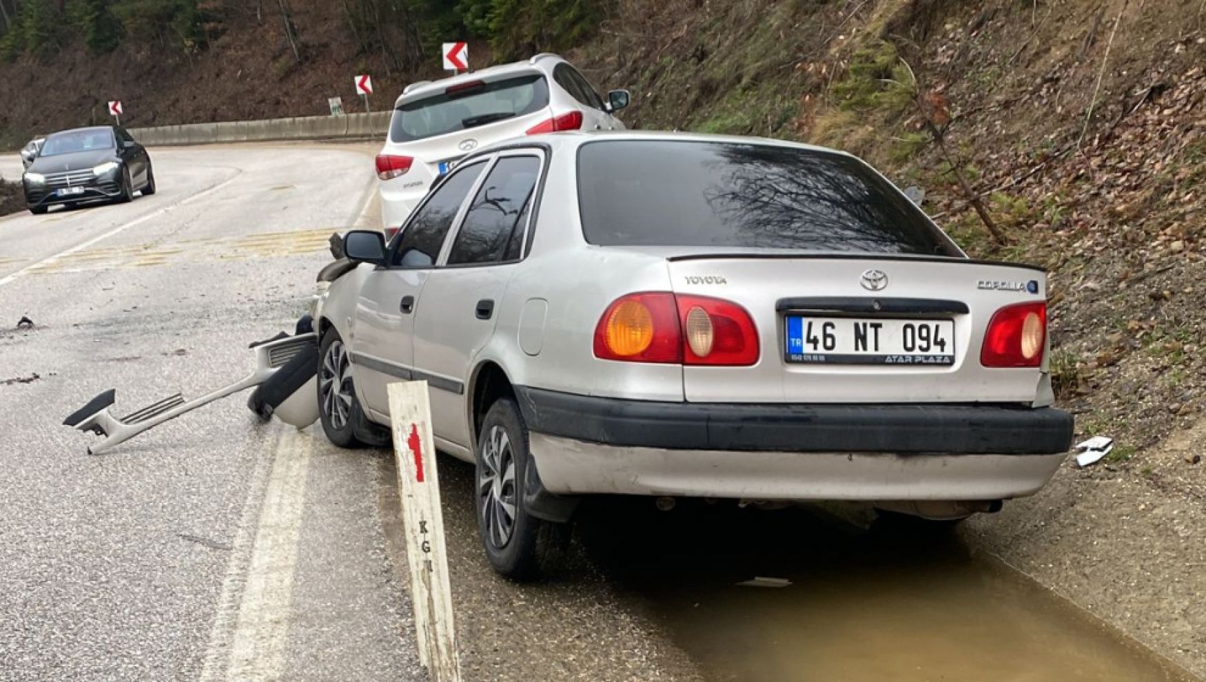 Abant yolunda viraj faciası: 2 yaralı