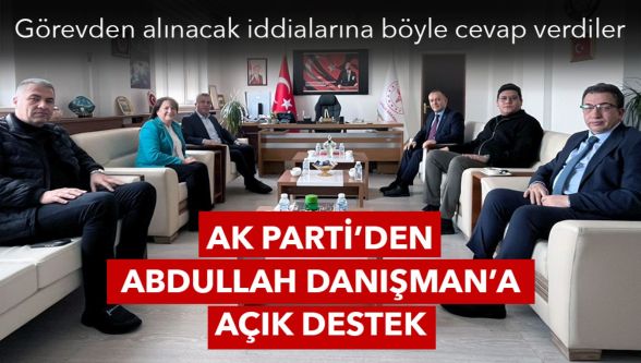 Sağlık müdürü iddialarına net yanıt: AK Parti'den Danışman'a açık destek