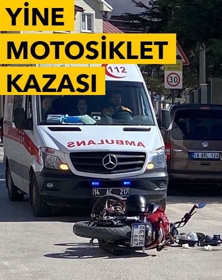 Bolu'da hafif ticari araç ile motosiklet çarpıştı: 1 yaralı
