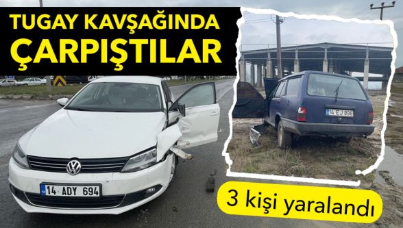 Bolu'da D-100'de kaza: 3 yaralı