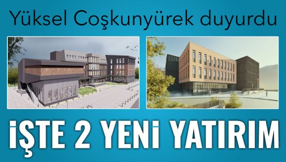 Bolu'ya iki yeni hizmet binası geliyor