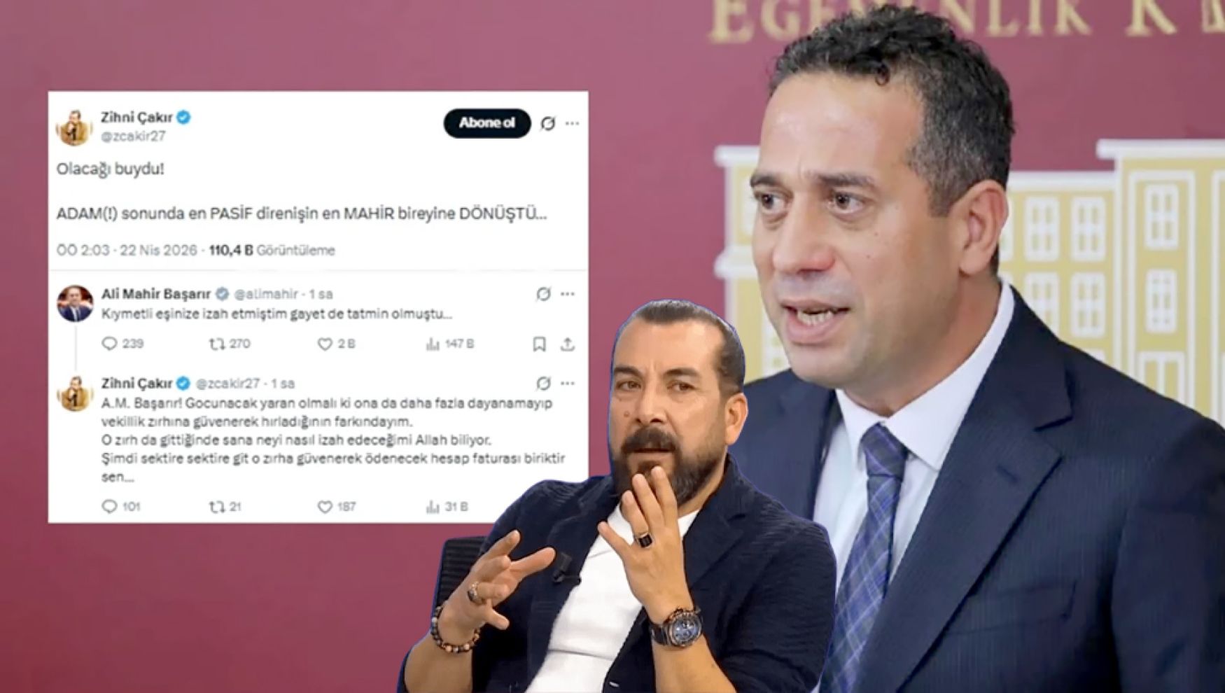 Sosyal medyada sert polemik: Çakır ile Başarır arasında gerilim yükseldi