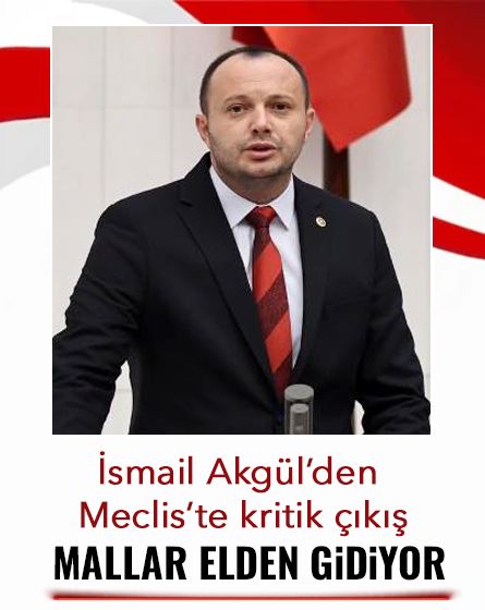 Akgül'den Meclis'te kritik çıkış: “Aile malları elden gidiyor”