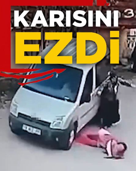Eşini darbedip otomobiliyle ezdi: Tutuklandı