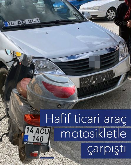 Ters yönden geldi, motosikletli kadına çarptı