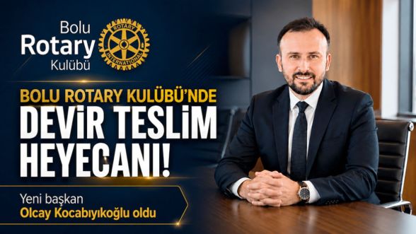 Bolu Rotary Kulübü'nde başkanlık görevi el değiştirdi