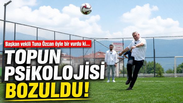 Tuna Özcan vurdu, top kayboldu !