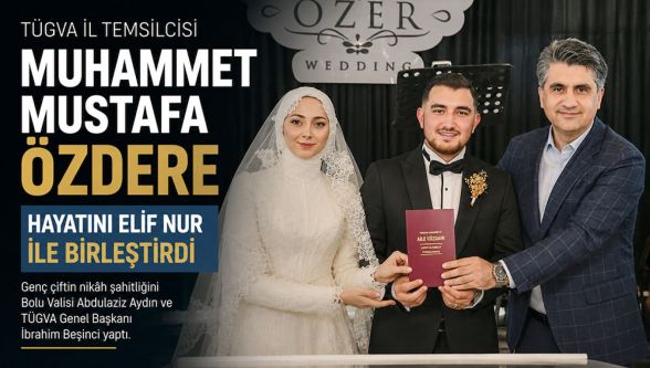 Muhammet Mustafa Özdere ile Elif Nur mutluluğa 'evet' dedi