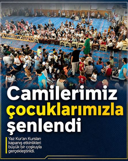 Tepecik'te Yaz Kur'an Kursları coşkulu programla tamamlandı