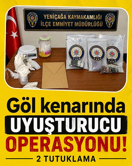 Yeniçağa'da şüpheli araçtan 100 bin liralık uyuşturucu çıktı! 2 tutuklama