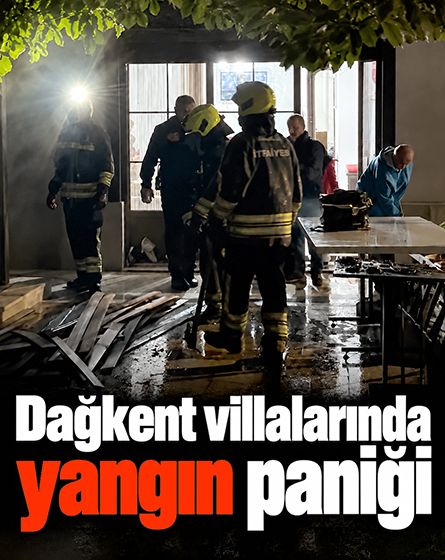 Bolu'da villanın bahçesindeki odunluk alevlere teslim oldu: Eve sıçramadan söndürüldü