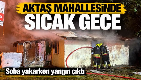 Bolu'da soba yakarken evi ateşe verdi