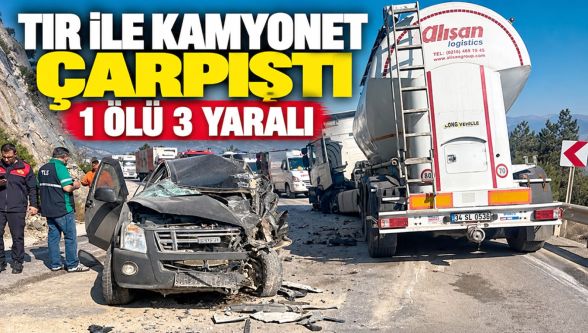 Mudurnu'da feci kaza: Kamyonet sürücüsü hayatını kaybetti